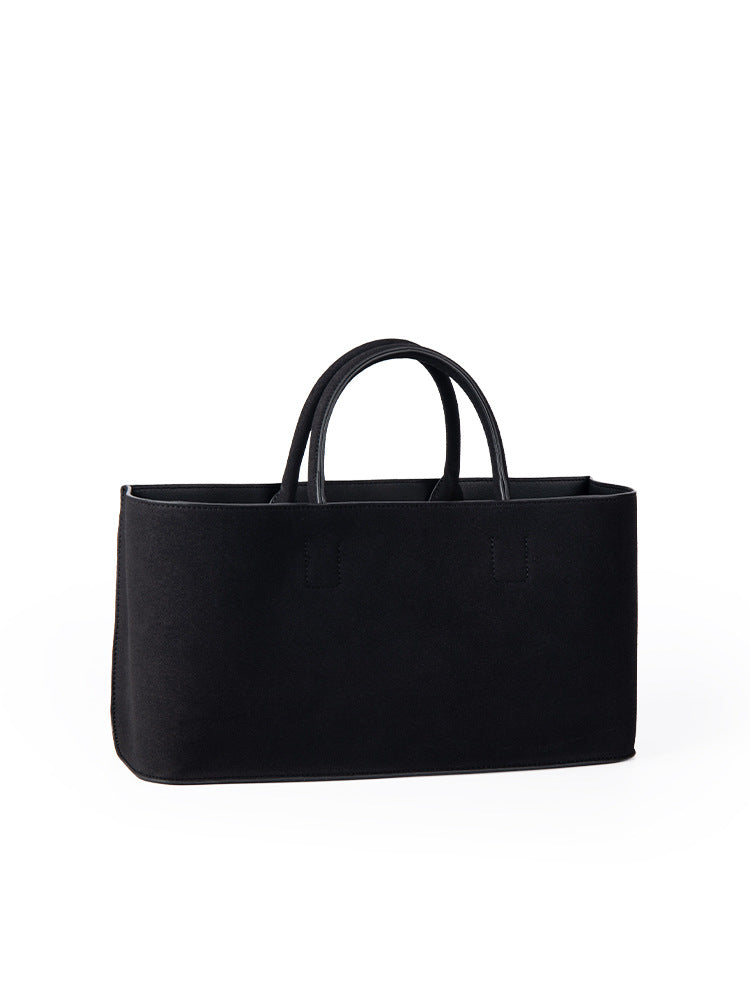Women's Korean Niche Minimalist Suede Large Capacity Tote Bags