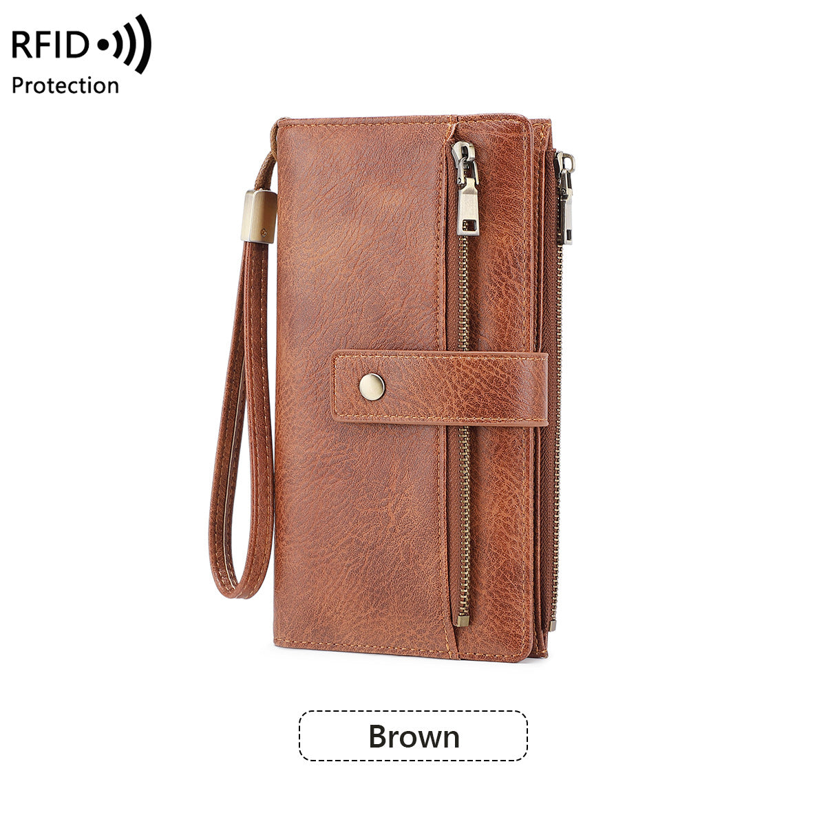 Women's Multiple Slots Long Retro Fashion Clutch Ladies Wallet
