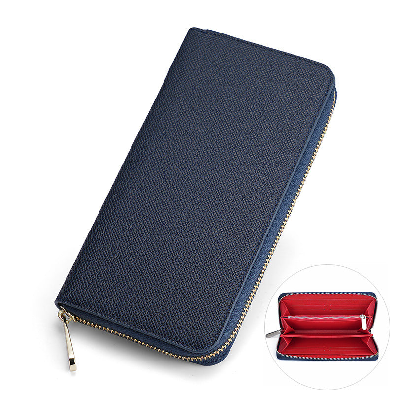 Women's & Men's Long Fortune Cloth Cross Pattern Fashion Men's Wallets