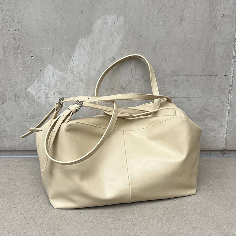 Women's Ge Texture Large Capacity Totes Soft Leather Crossbody Bags