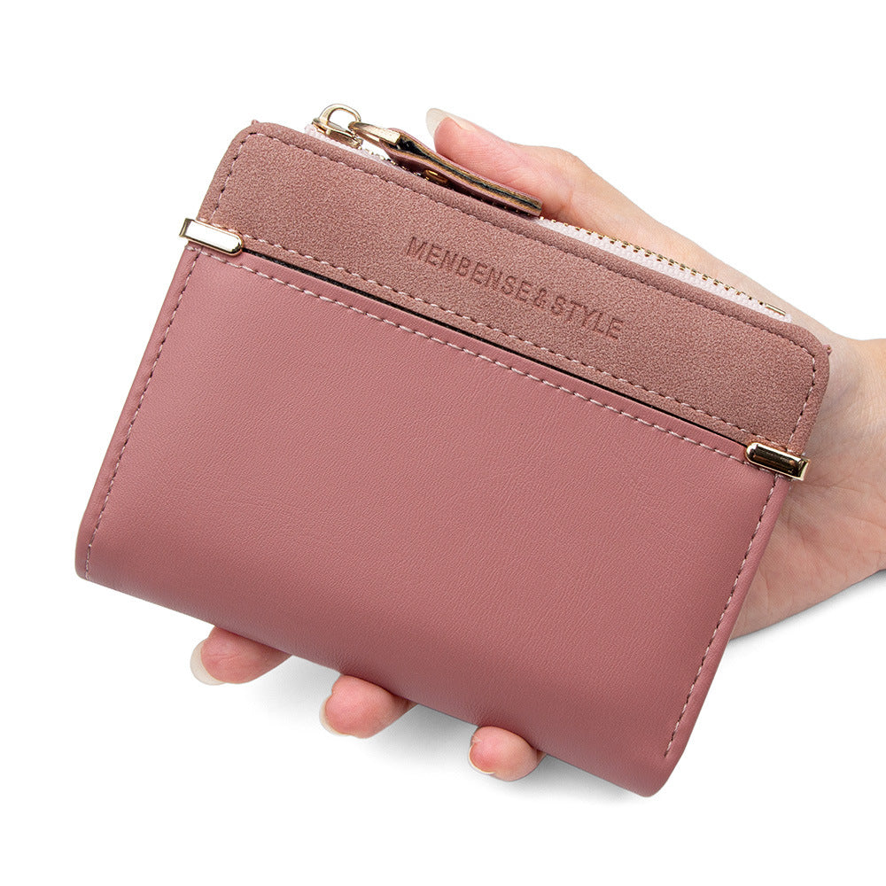 Women's Short Fashion Zipper Korean Simple Multi Ladies Wallet