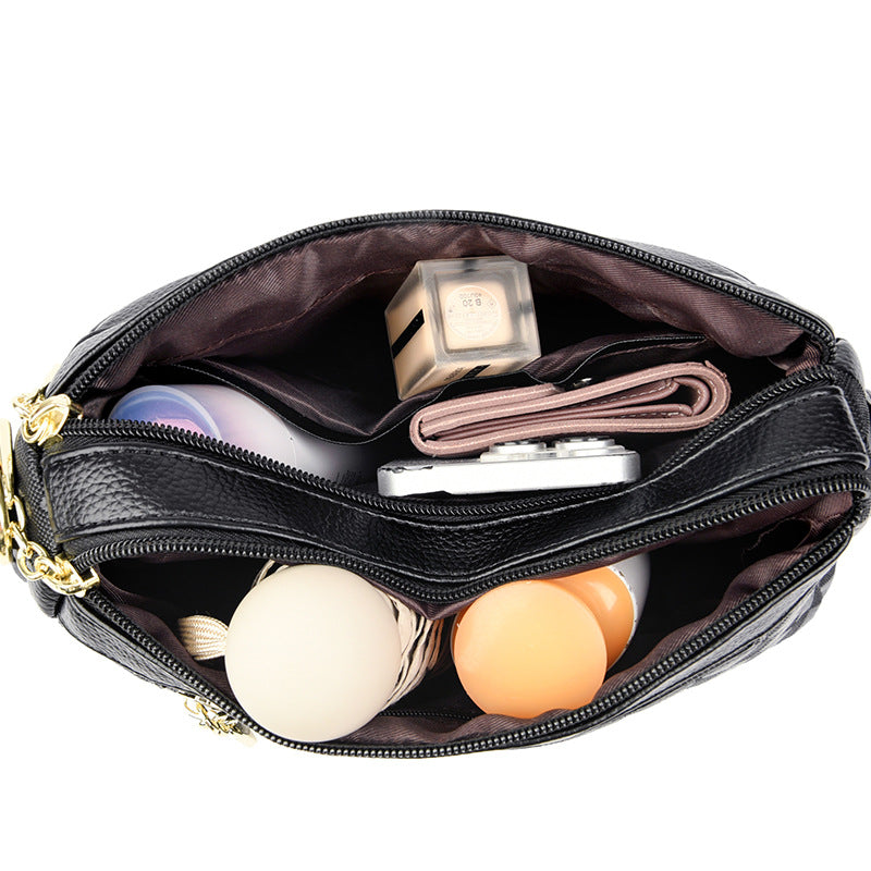 Women's Simple Mom Soft Texture Elegant Classic Shoulder Bags