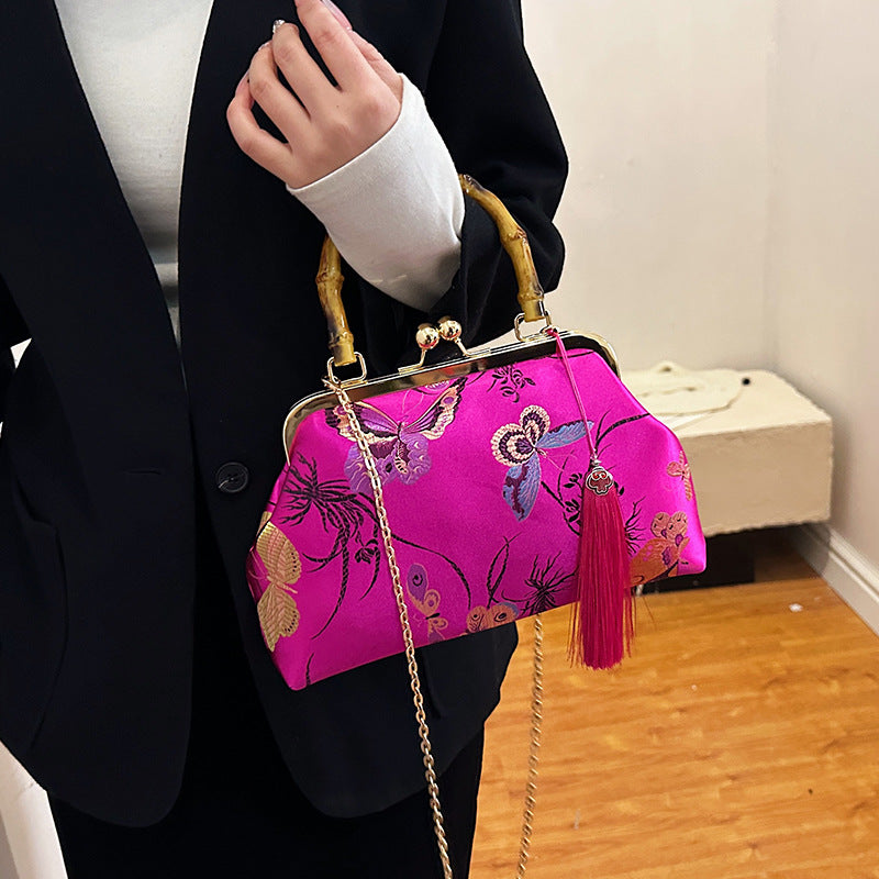 Women's Chinese Style Shell Spring Chain Bamboo Women's Shoulder Bag