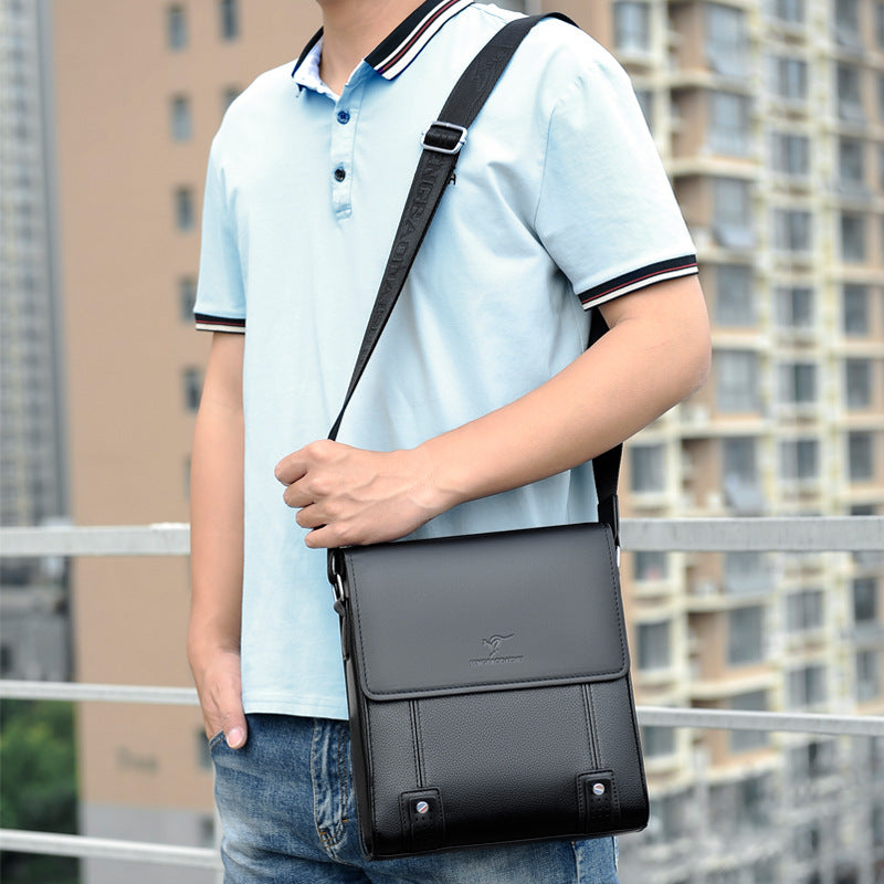 Men's Business Commute Leather Retro Fashion Men's Shoulder Bags