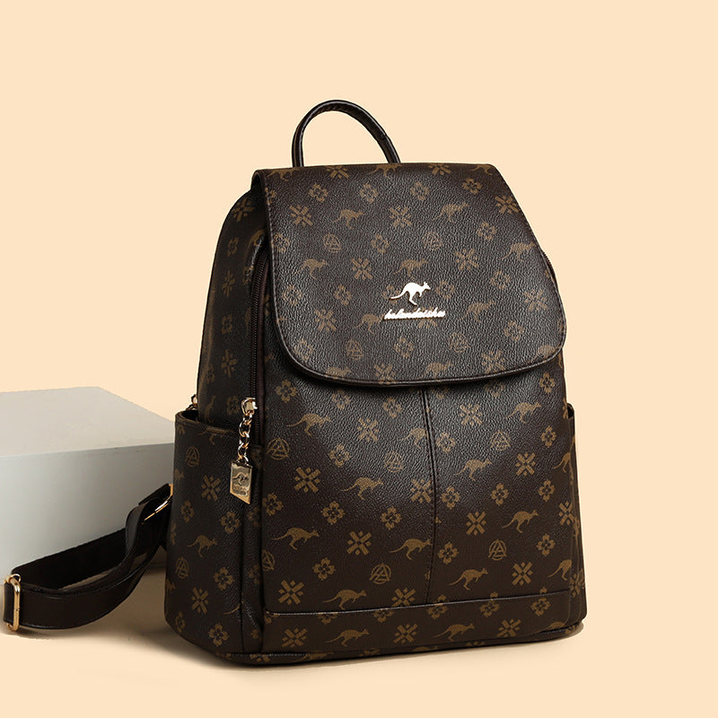 Women's Fashion Printing Business Large Capacity Backpacks