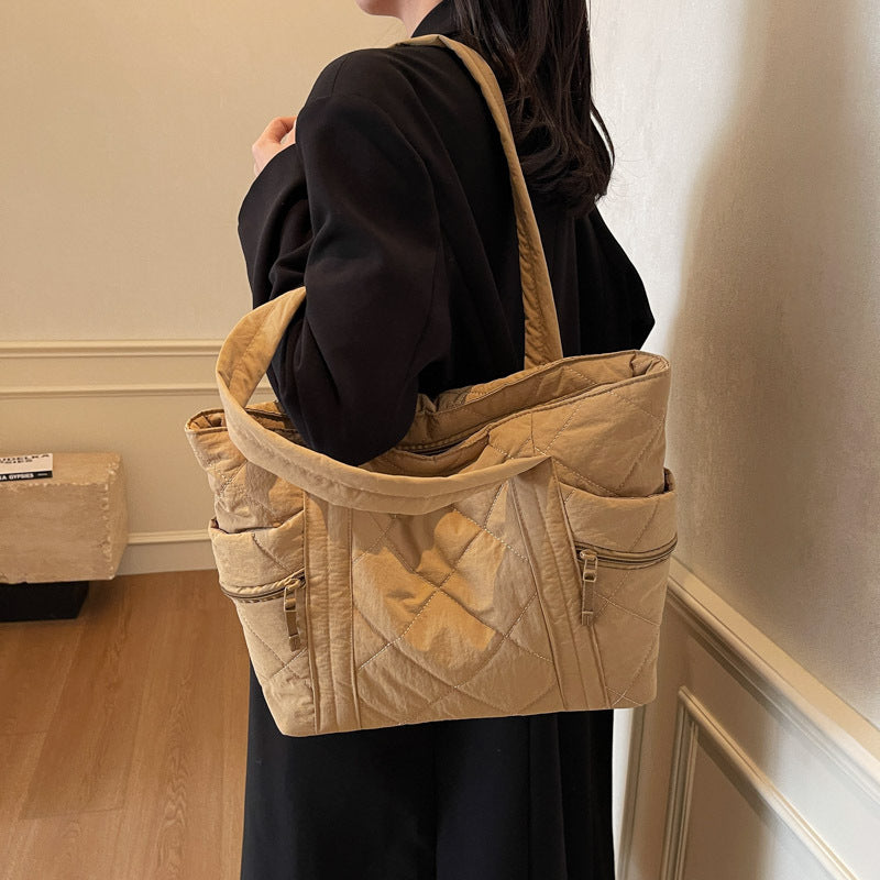 Women's Rhombus Jacket Large Capacity Commuter Simple Women's Shoulder Bag