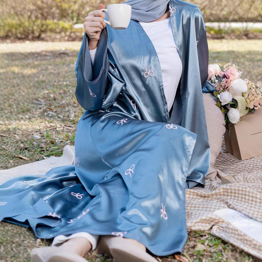 Trendy Unique Elegant Turkish Bow Embroidered Cardigans