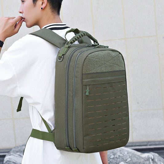 Men's Dinner Level Large Capacity Solid Color Backpacks