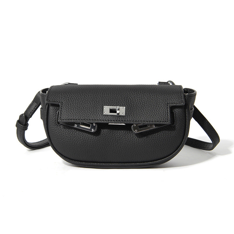 Women's First Layer Cowhide Summer High Sense Niche Fashion Genuine Women's Messenger Bag