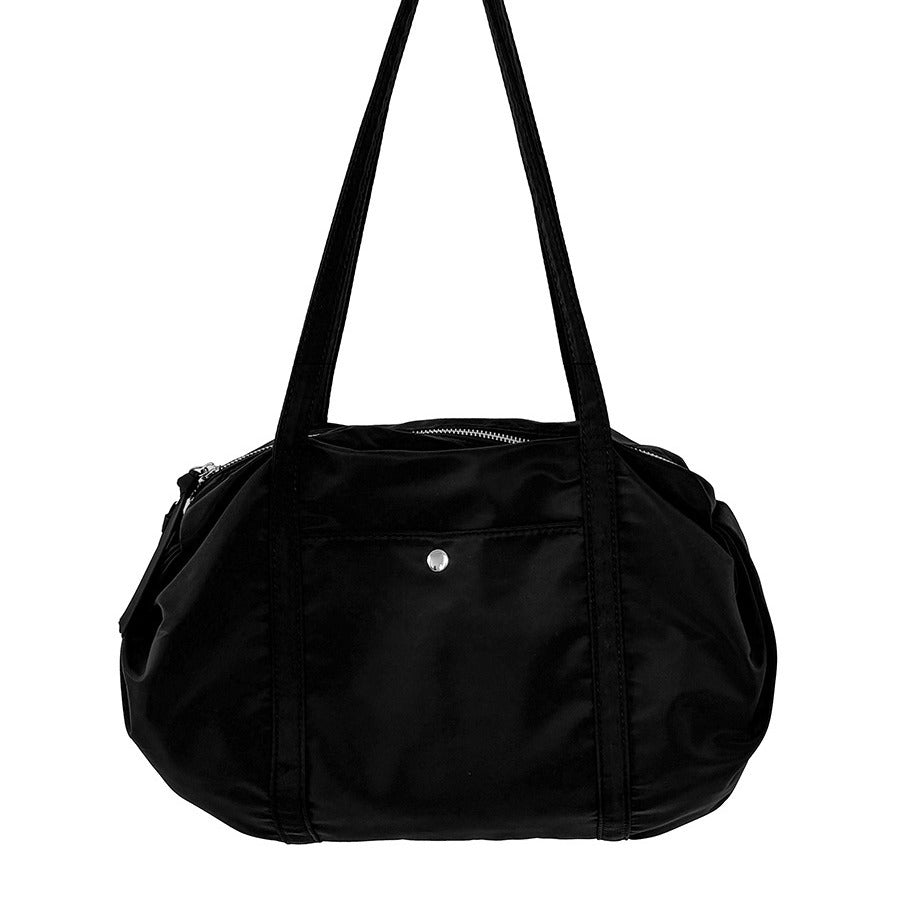Women's Large Capacity Oval Nylon Commuter Female Shoulder Bags