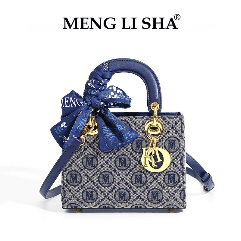 Women's Fashion Embroidery Portable Diana Large Capacity Women's Handbag
