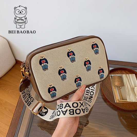 Women's Slouchy Stylish Source Cartoon Canvas Bags