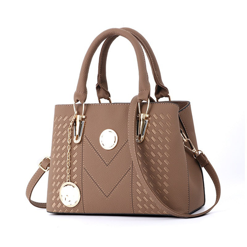 Women's Korean Embroidered Fashionable Simple Big Featured Bags
