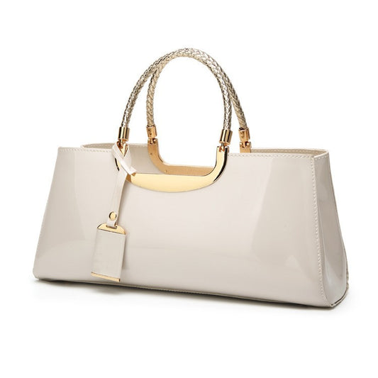 Women's Summer Fashion Bright Leather Solid Color Handbags