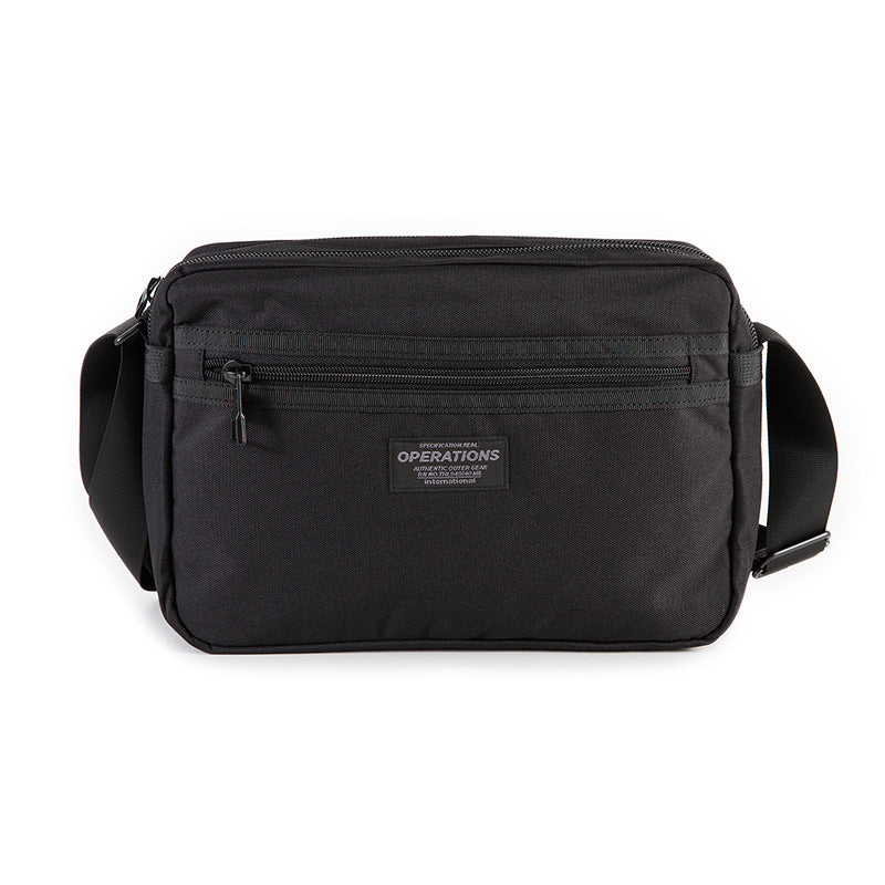 Men's Trendy Leisure Cargo Style Canvas Green Men's Shoulder Bags