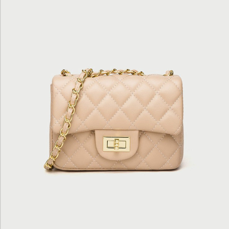 Women's Fashion Korean Style Trendy Rhombus Chain Crossbody Bags