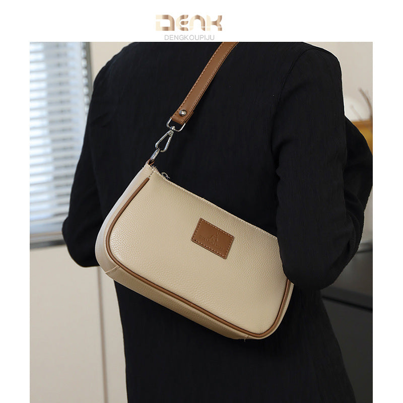 Women's Genuine Leather Trendy High-grade Niche Underarm Crossbody Bags