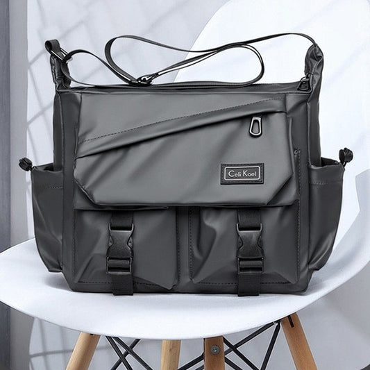 Men's Fashion High Sense Tooling Style Large Men's Messenger Bags