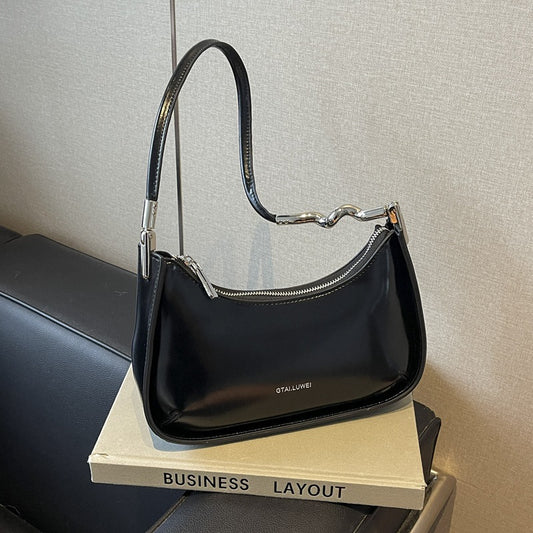 Women's Texture Niche Fashion Western Style Popular Shoulder Bags