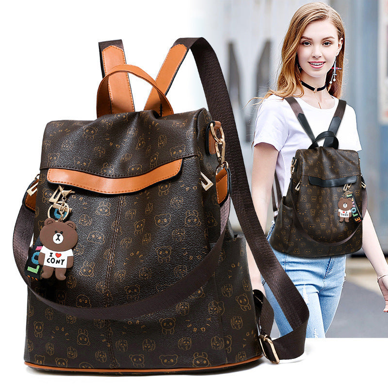 Innovative Women's Comfortable Soft Leather Large Backpacks