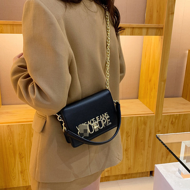 Trendy Fashion Textured Versatile Chain Simple Bags