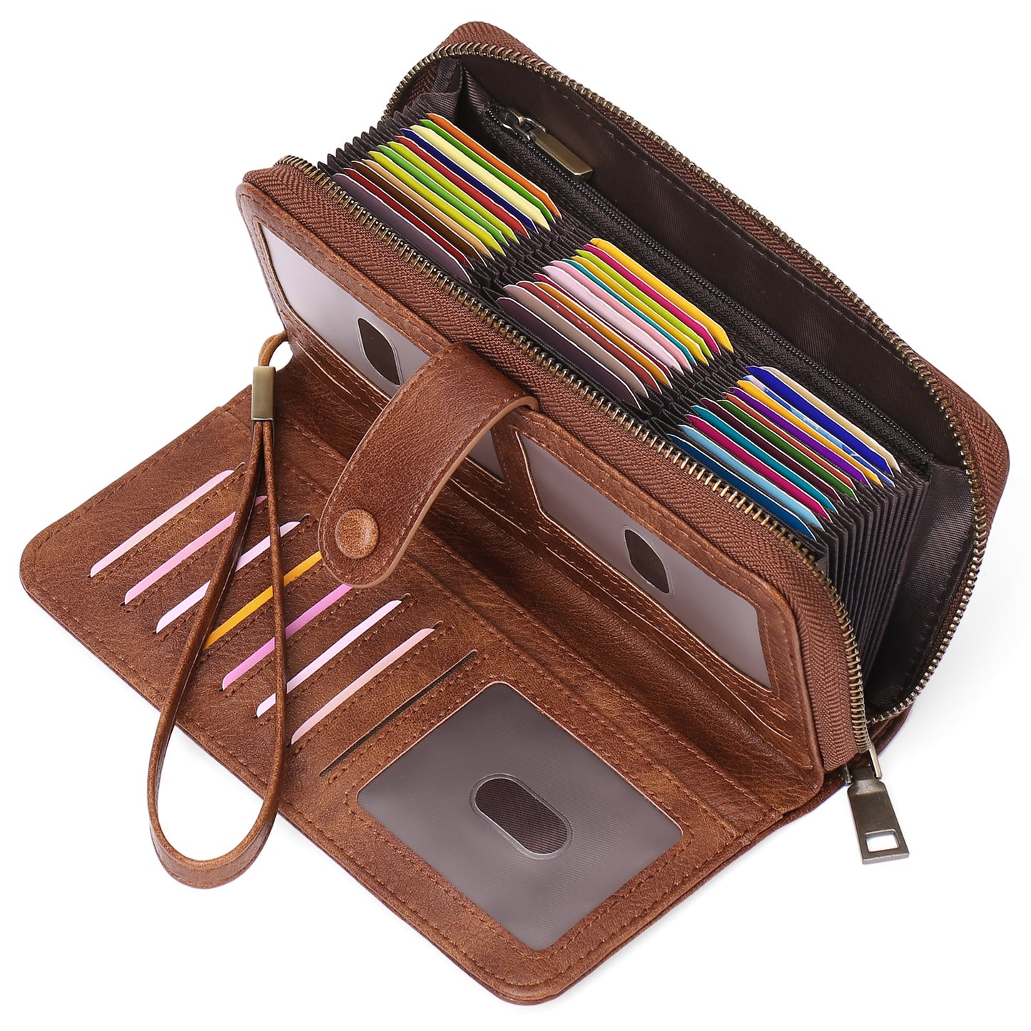 Women's Expanding Long Passport Multiple Slots Position Ladies Wallets