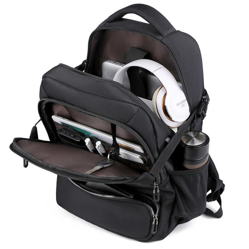 Men's Trendy Business Printed Large Capacity Backpacks