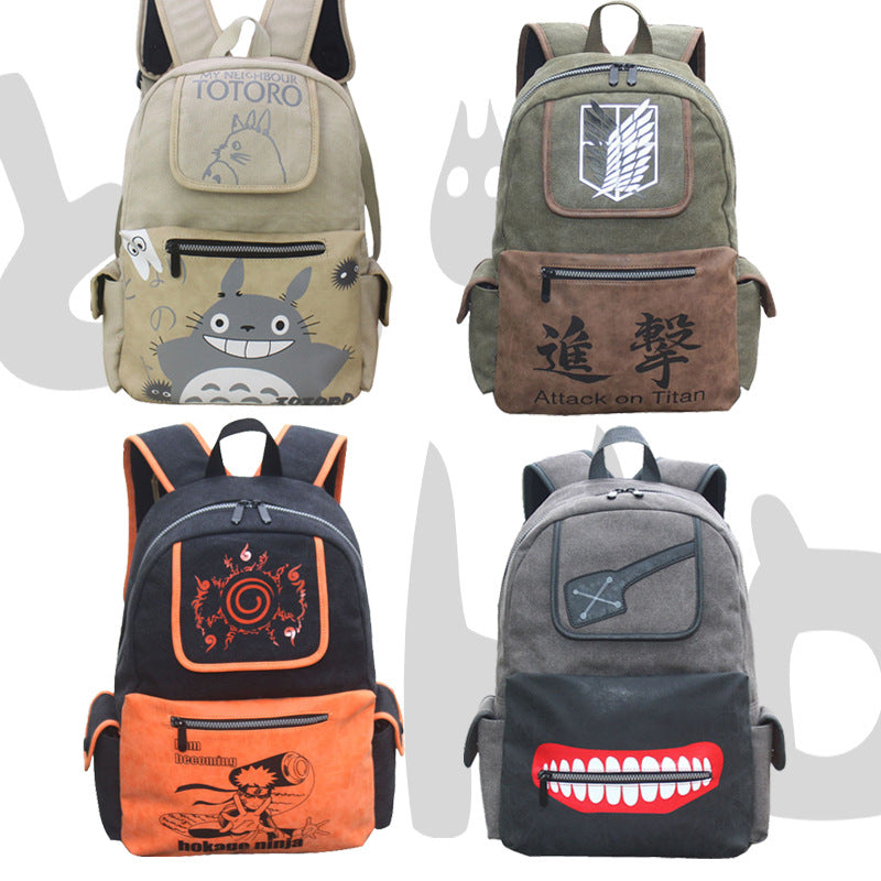 Pretty Double Man Pair Canvas Computer Bags