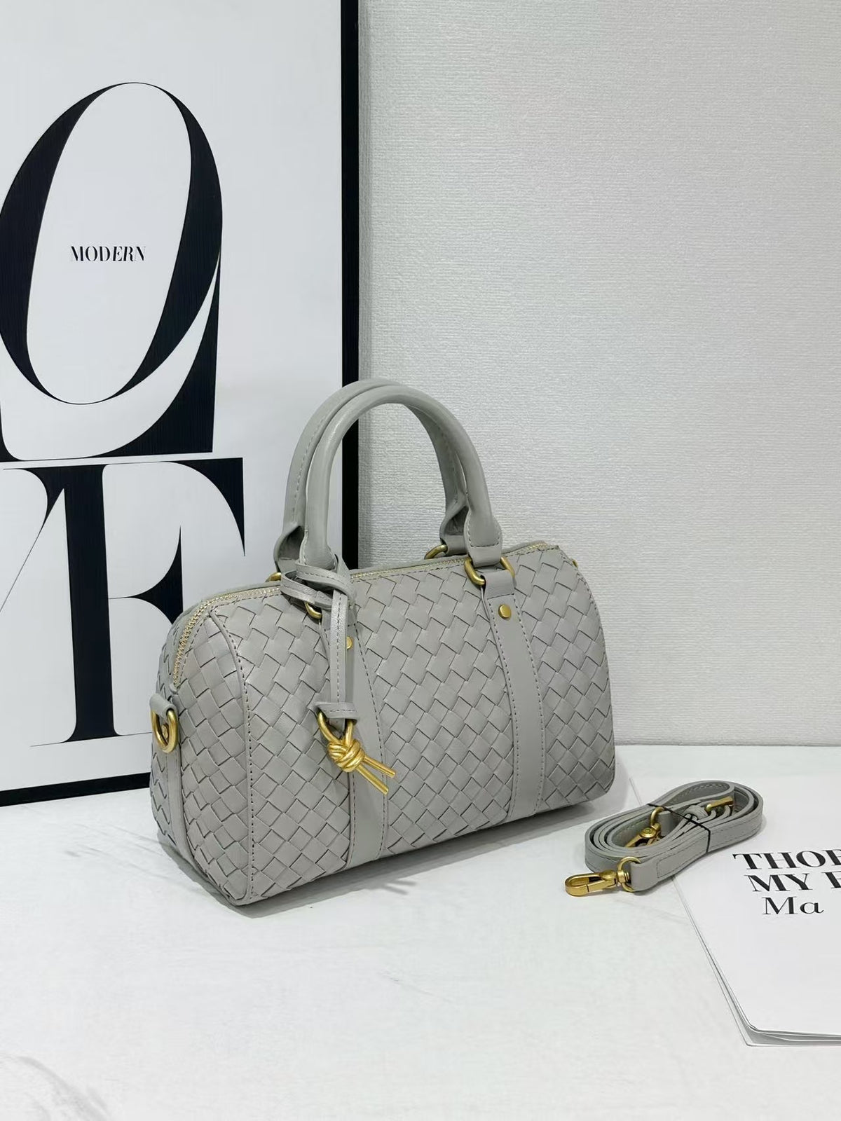 Versatile Women's Large Capacity Hand-woven Business Bags