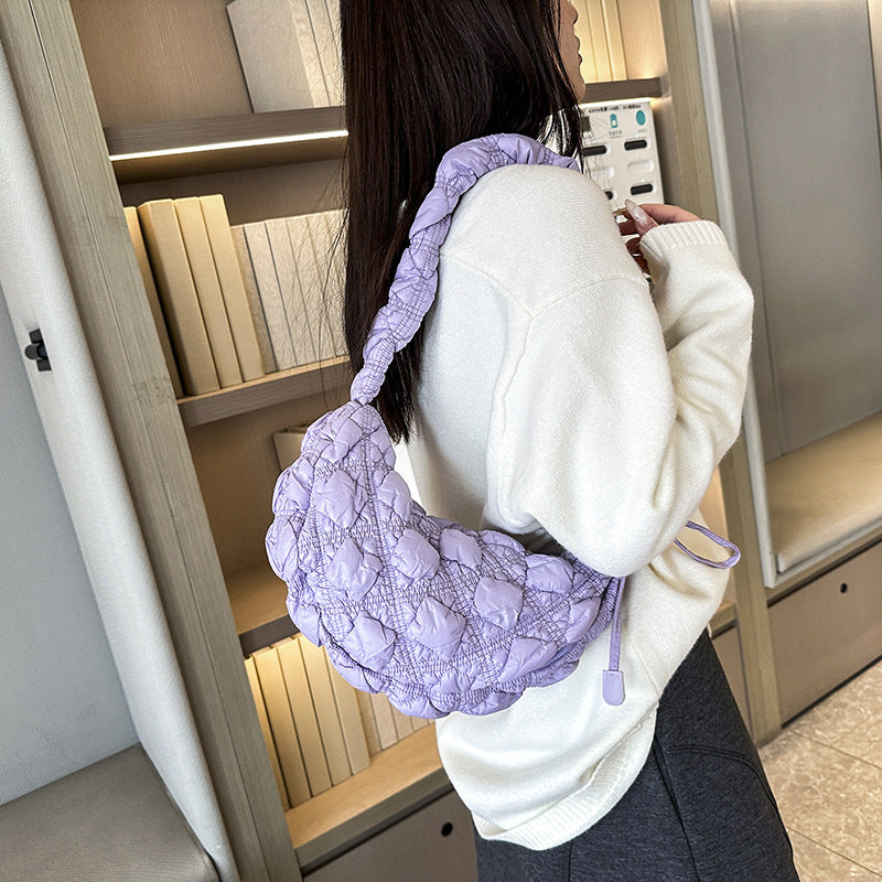 Pleated Cloud Bubble Underarm Lightweight Dumpling Women's Shoulder Bag