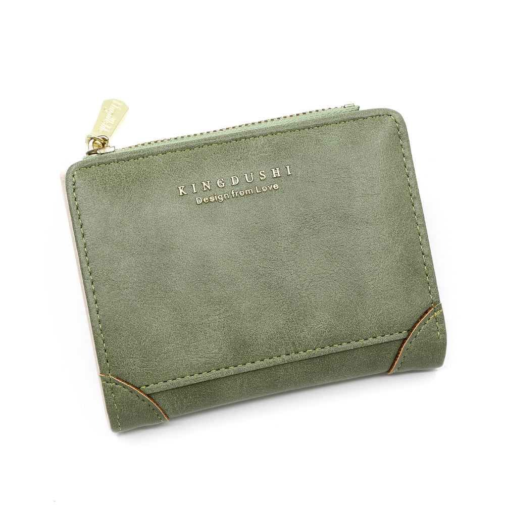 Women's Retro Oily Leather Multiple Slots Fashion Purses