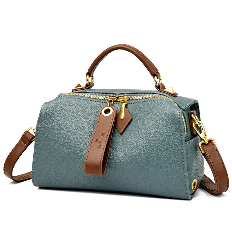 Women's Fashion Retro Textured Large Capacity Simple Bags