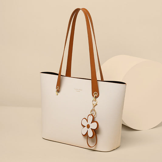 Women's Commuter Leather Fashion Large Capacity Portable Tote Bags