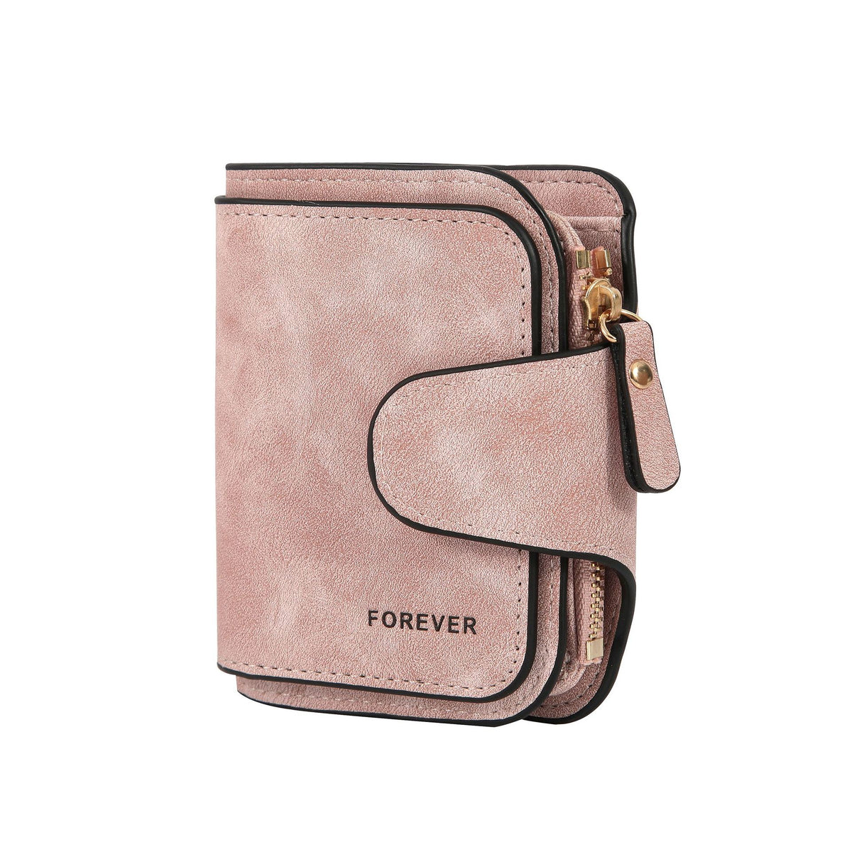 Glamorous Women's Retro Frosted Leather Short Coin Purses
