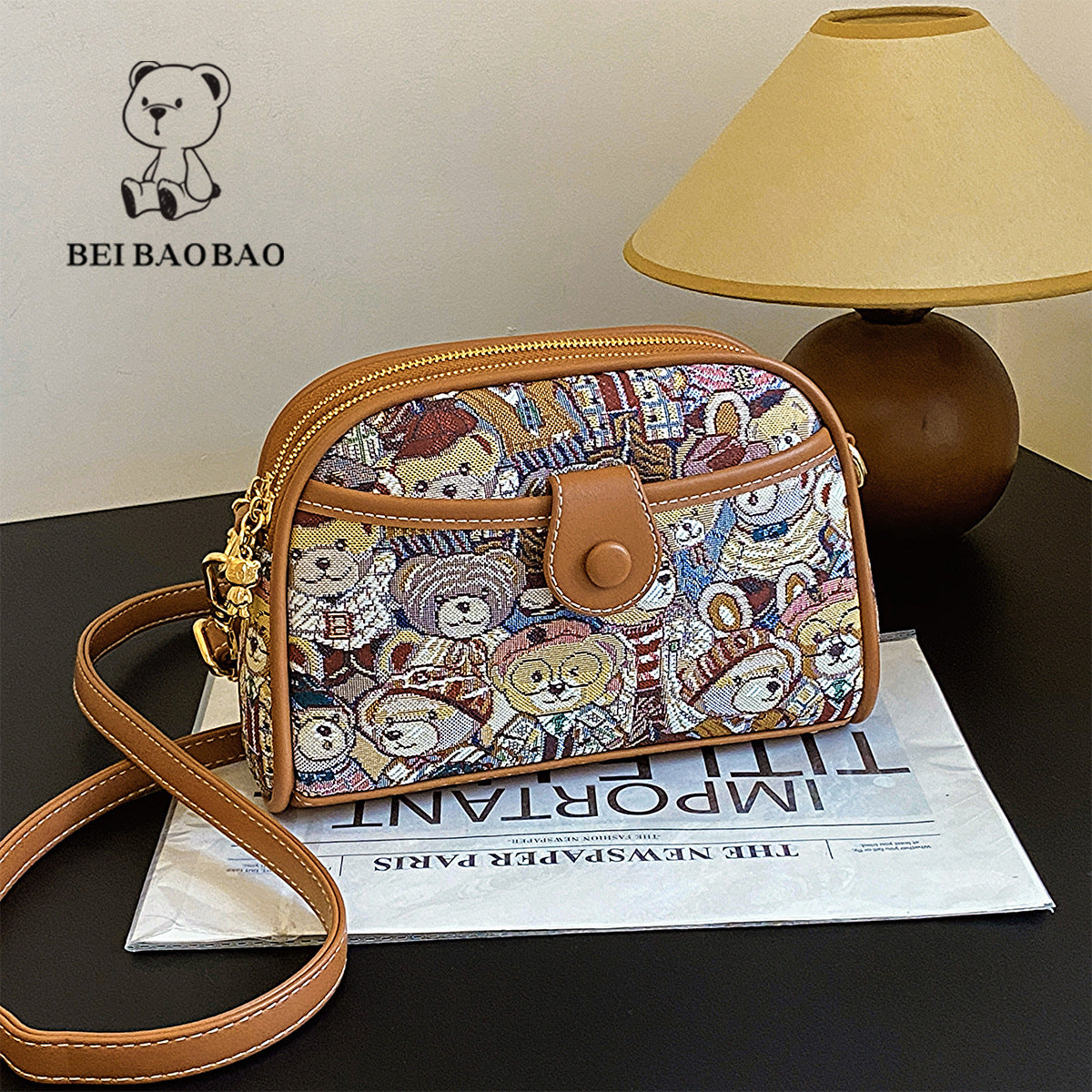 Canvas Summer Fresh Sweet Style Mobile Women's Messenger Bag