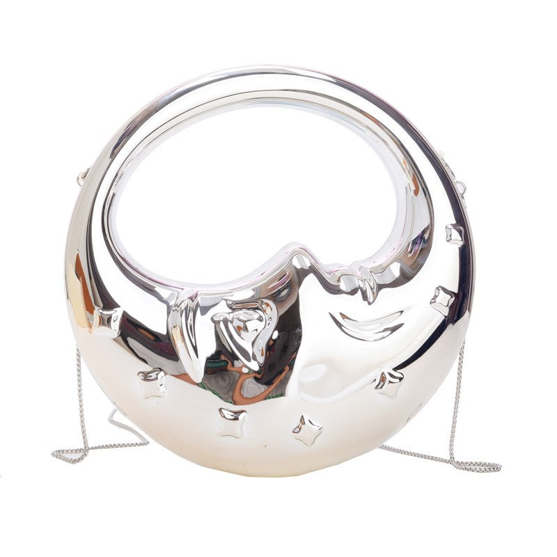 Women's Acrylic Moon Niche Creative Shape Handbags