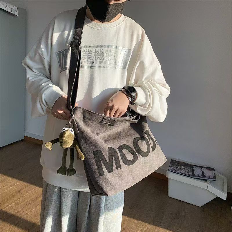 Men's Female Large Capacity Canvas Class Korean Men's Messenger Bags