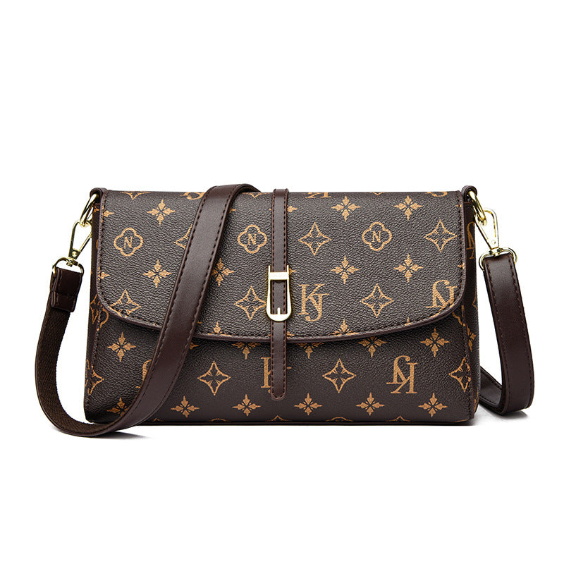Mother's Soft Leather Western Style Underarm Women's Messenger Bag