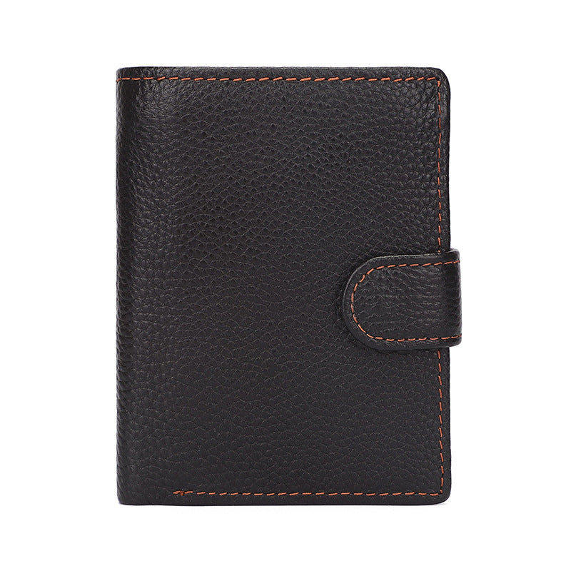 Innovative Unique Retro Cowhide Leather Swiping Men's Wallets