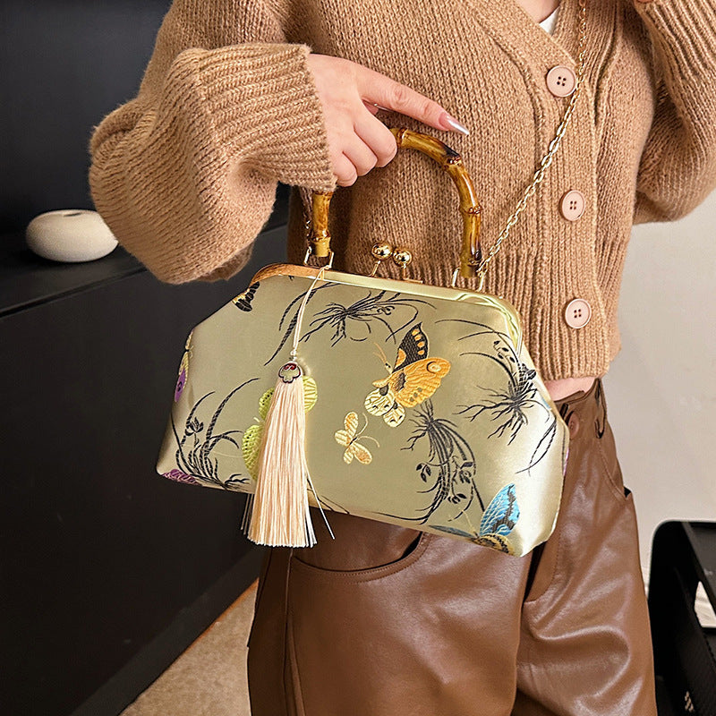 Women's Chinese Style Shell Spring Chain Bamboo Women's Shoulder Bag
