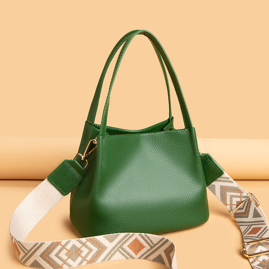 Women's Genuine Leather Mother Fashion Top Layer Shoulder Bags