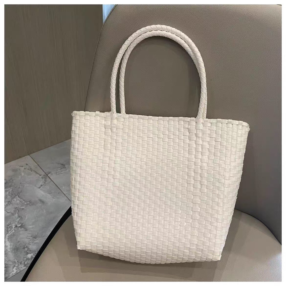 Women's Woven Summer Hand-woven Vegetable Basket Environmental Protection Material Women's Handbag