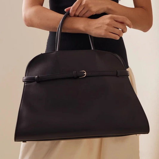 Large Capacity Commuter Cowhide High-grade French Minority Handbags