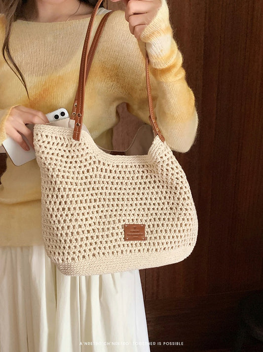 Women's South Wind Beach Holiday Woven Summer Tote Bags