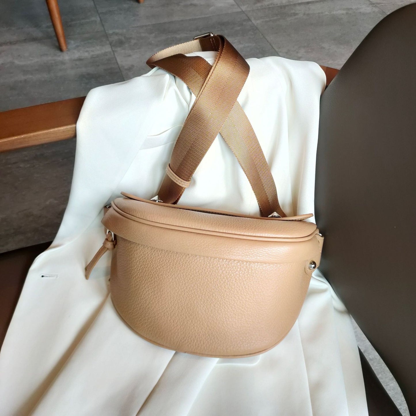 Women's Disco Trendy Large Capacity Soft Leather Waist Packs