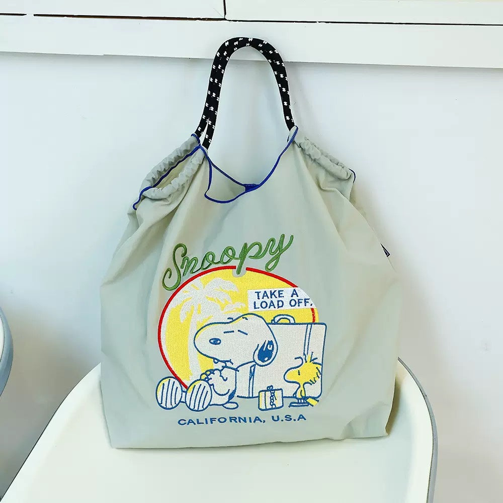 Environmental Protection Waterproof Nylon Embroidery Fashion Large Bags