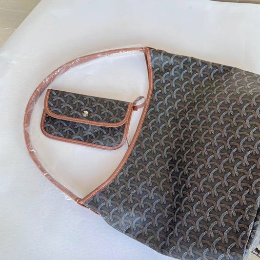 Women's Dog Teeth Underarm Shopping Tooth Hobo Shoulder Bags