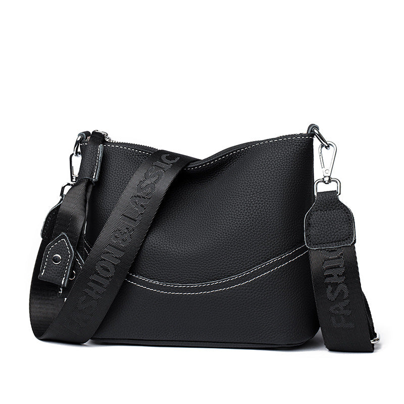 Women's Leather Underarm Simple Versatile Large Capacity Bags