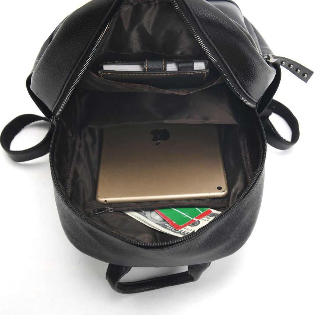 Style Soft Leather Fashion Large Capacity Backpacks