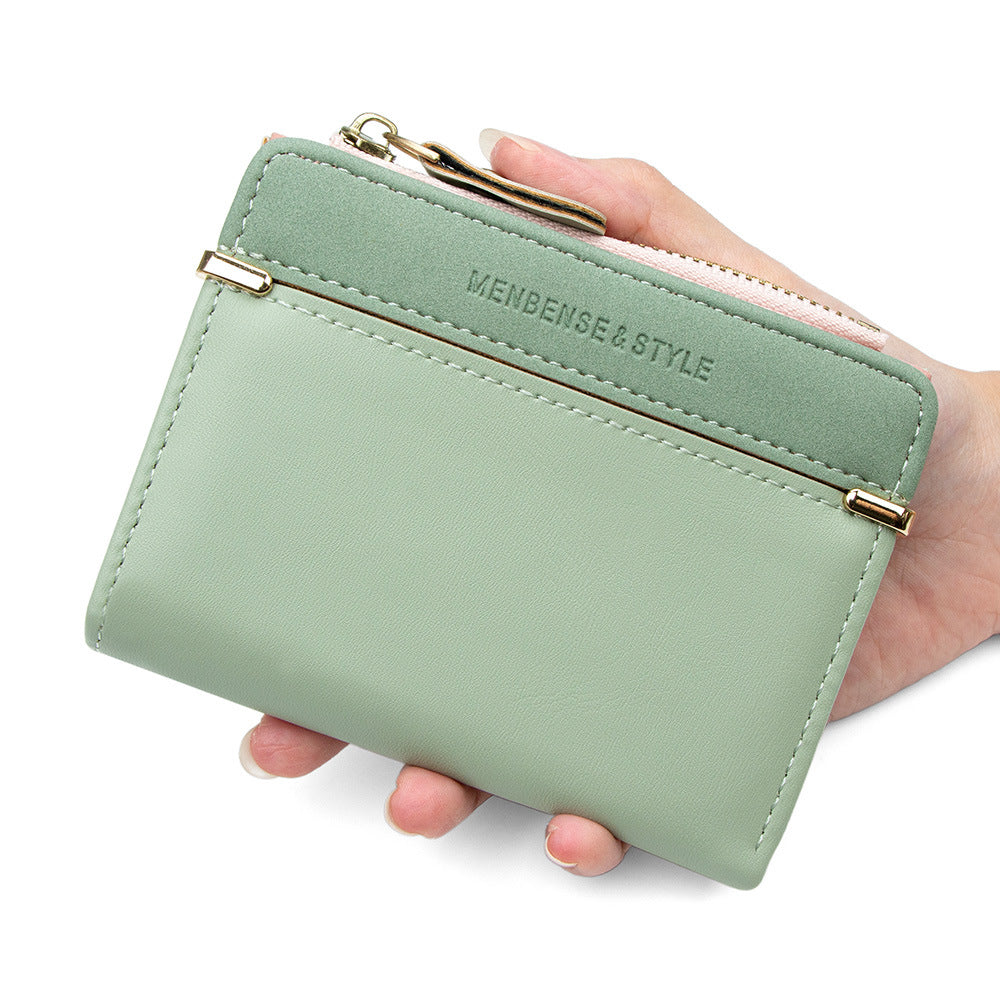 Women's Short Fashion Zipper Korean Simple Multi Ladies Wallet